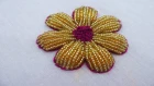 Hand Embroidery Beads Work, Beads Flower Embroidery Tutorial