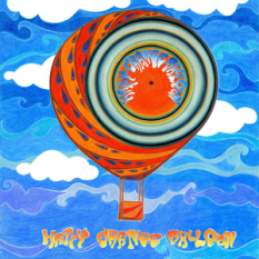 happy orange balloon