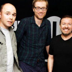 Ricky Gervais, Stephen Merchant and Karl Pilkington