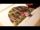 Watercolor illustration "traces" timelapse work in progress painting drawing art by Iraville