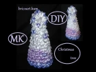 DIY/Kanzashi Christmas tree tutorial/Árbol de Navidad/MK/Рождественская елка канзаши /bricoart.kam