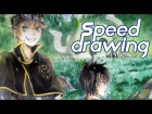 Black Clover Asuta & Yuno Manga Speed Drawing | Черный Клевер Астер и Юно Манга Арт