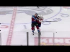 Orpik welcomes Kamenev to the NHL with a massive hit