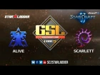 2018 GSL Season 1 Ro32 Group C Match 2: aLive (T) vs Scarlett (Z)
