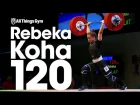 Rebeka Koha (58kg, Latvia, 19 y/o) 120kg Clean & Jerk 2017 Junior World Champion
