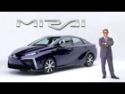 Akio Toyoda introduces Toyota's "Mirai" Fuel Cell Sedan