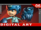 Painting Megaman in Photoshop [With comments] Digital Art ロックマン