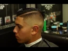 step by step skin fade haircut  with side part | featured barber lomas thebarber