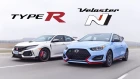 2019 Honda Civic Type R vs Hyundai Veloster N Review - Battle of the Hottest Hatches