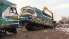 Слом моторного вагона дизель-поезда ДР1А-224 2 / Scrapping of DR1A-224 DMU motor car 2