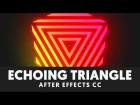 Retro Echoing Triangle Tutorial (Animated Logo in After Effects) - T041