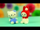 Как свалять игрушки Hello Kitty из шерсти для начинающих