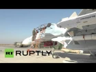 Syria: Ground crews prepare Russian Su-30SM for combat mission
