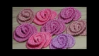 Как связать маленькие РОЗОЧКИ - урок вязания крючком - crochet flower roses
