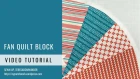 Fan quilt block - Mysteries Down Under quilt