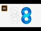 Swirling Infinite Logo Design in Illustrator