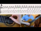 Malaguena - Spanish Classical Guitar (How to play with tabs)