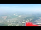 Взгляд на Крым из иллюминатора самолёта. Посадка в новом аэропорту Симферополя.Crimea Russia
