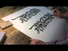 Calligraphy by John Stevens: brush Fraktur