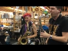Leo P & Eli Bennett Saxophone Funk Jam @ Winnipeg Folk Festival (2018)