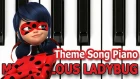 MIRACULOUS LADYBUG Theme Song  In The Rain Piano