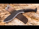 Blacksmith Forging a Kukri Knife From a Lawnmower Blade With No Power Tools