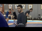 Тренировка сборной России по вольной борьбе, подготовка к чемпионату Европы