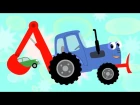 Трактор - развивающая мультики про машинки - теремок тв: караоке - песенки для дет...