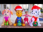 Игрушки Надувные Щенячий Патруль Готовимся к новому году Влог для детей Christmas To...