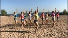 Siberian Girls Dancing to the Top Latin Songs on the Beach