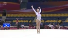 Team China on floor during training at the 2018 World Gymnastics Championships
