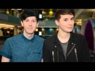 dan + phil on r1 breakfast show speaking to the 1975