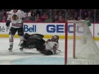 Crawford takes Weber one-timer right off the head
