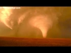 Jaw-dropping, violent tornado hurling deadly softball hail!  June 22, 2012