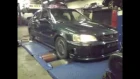 civic 1.8 vti turbo poping flames on dyno b20 converted with b18 head