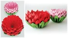Lotus In Origami Style: Easy Craft Tutorial | Лотус В Стиле Оригами Из Цветной Бумаги