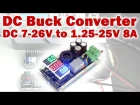 Обзор модуля DC Buck Converter DC 7-26V to 1.25-25V 8A
