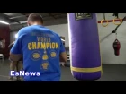 (0 to 100) Vasyl Lomachenko Landing Bone Crushing Punches On Heavy Bag