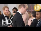 Prince William and Prince Harry meet the Star Wars cast at London premiere