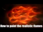 How to paint realistic flames on a model? Warhammer 40k Legion of the Damned, Chaos Space Marines