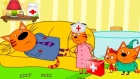 Три Кота Игры в Доктора #1 Поможем Вылечить Котиков мультик для детей про животных УШАСТИК KIDS