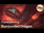 DIGITAL PAINTING - "Surrounded dragon"