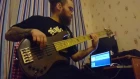 JINJER - Ape (homemade one take bass playthrough with a bruise under the eye)