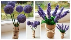 Lavender And Other Flowers Craft. Material From Aliexpress | Делаем Цветы Из Материала С Aliexpress