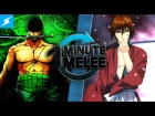 One Minute Melee - Roronoa Zoro Vs Rurouni Kenshin (One Piece vs Samurai X)
