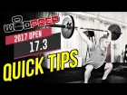 CrossFit 17.3 Open Workout QUICK TIPS and Strategy! (WODprep Official)