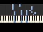 CJ AKO   Слеза любви Synthesia красивая простая грустная мелодия игра на пианино piano tutorial