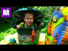 Новое Видео Мистер Макс - Черепашки Ниндзя полный контейнер игрушек открываем TMNT toys unboxing