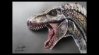 Рисунок 3D велоцираптор \ Drawing 3D Velociraptor