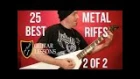 Guitar Lesson - 25 Best Heavy Metal Riffs Ever! EASY ( 2 of 2 )  With Printable Tabs!